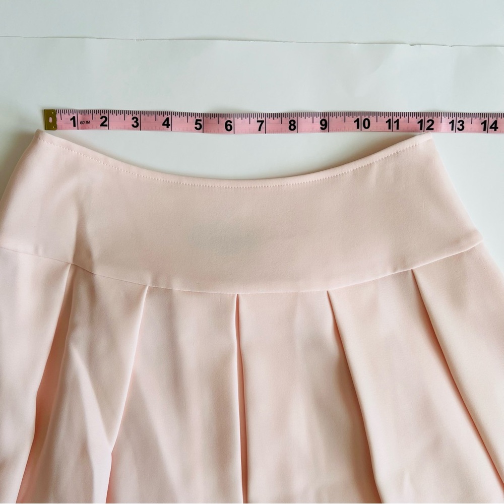 JESUS DIAMANTE Pink Midi Skirt with Lace Detail & Back Bow - Picture 5 of 9